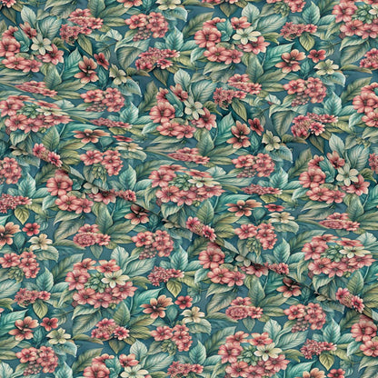 Beautiful Flowers Euphorbia Pattern 14 Quilting Cotton Fabric