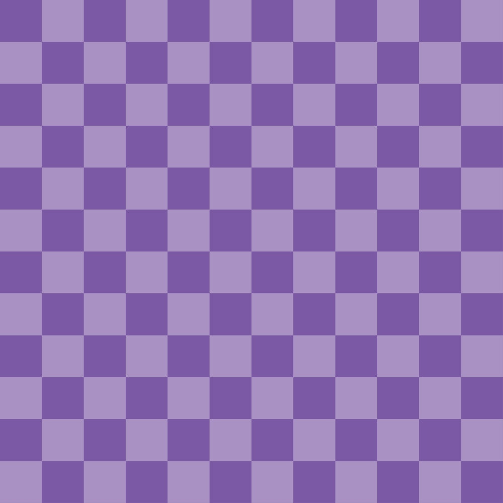 purple, lavender, checkered pattern, geometric design, two-tone, alternating squares, quilting cotton, fabric panel, crafting material, sewing supplies, checkerboard design, violet hues, square blocks, repeating pattern, textile, patchwork, quilt fabric, purple tones, geometric motif