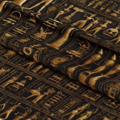 2D Ancient Egypt Pattern 71 Quilting Cotton Fabric