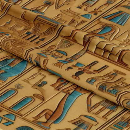 2D Ancient Egypt Pattern 13 Quilting Cotton Fabric