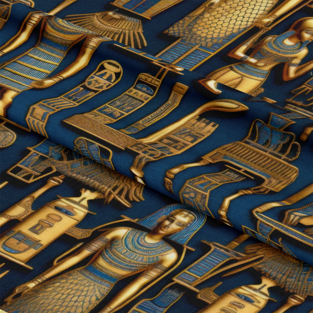 2D Ancient Egypt Pattern 1 Quilting Cotton Fabric