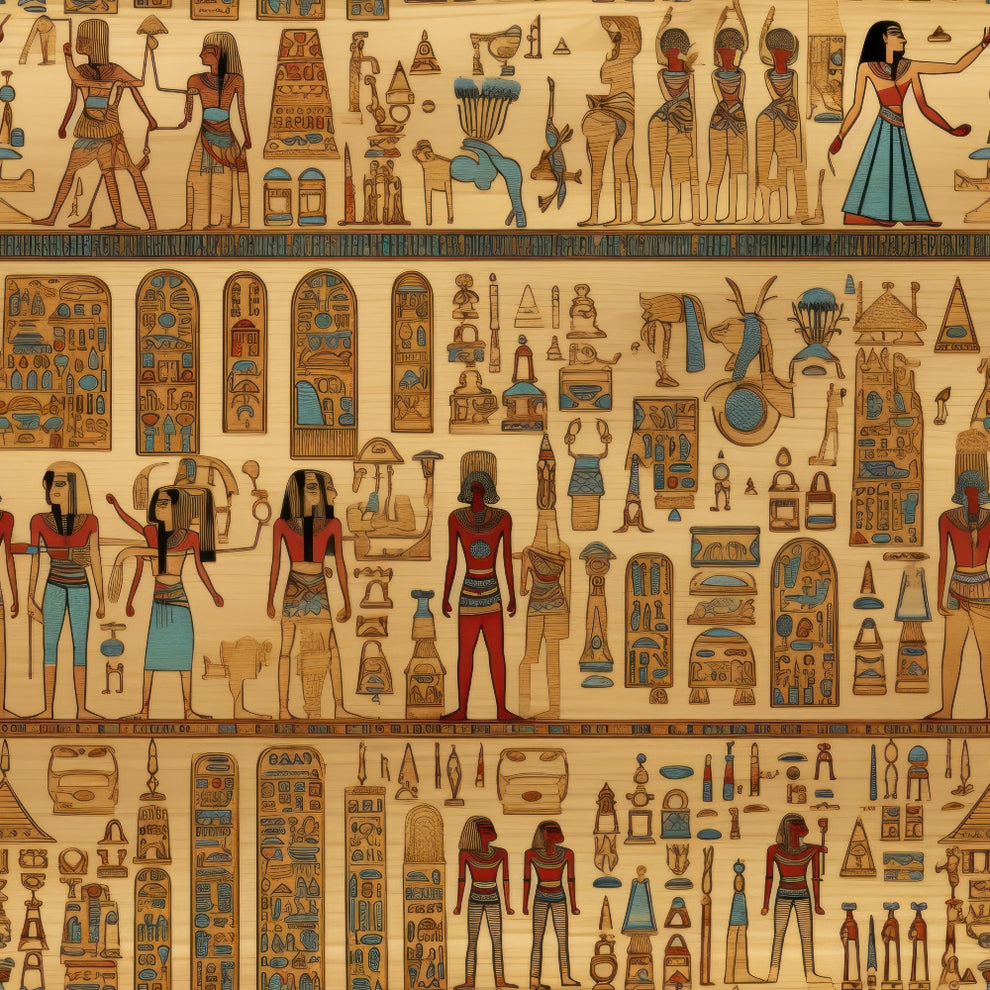 2D Ancient Egypt Pattern 23 Quilting Cotton Fabric – FabricMegaStore.com