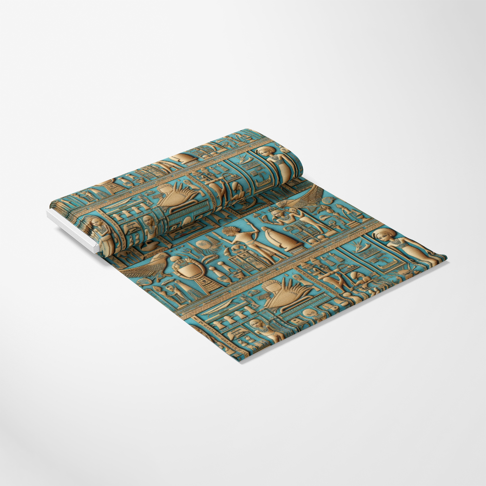 2D Ancient Egypt Pattern 26 Quilting Cotton Fabric