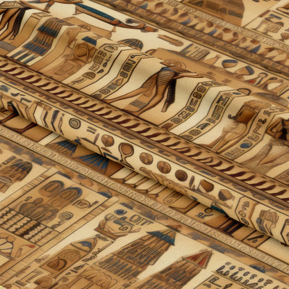 2D Ancient Egypt Pattern 28 Quilting Cotton Fabric