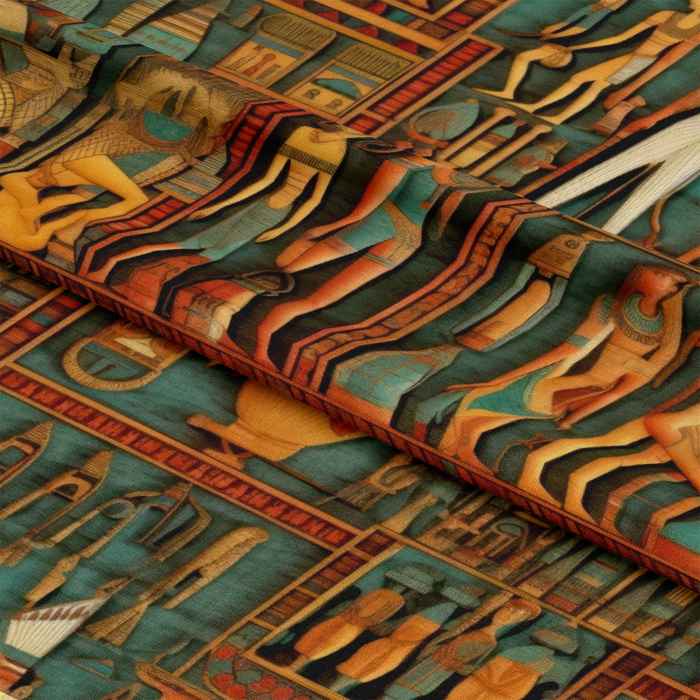 2D Ancient Egypt Pattern 29 Quilting Cotton Fabric