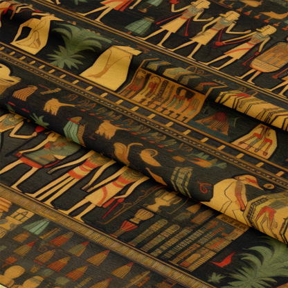 2D Ancient Egypt Pattern 40 Quilting Cotton Fabric