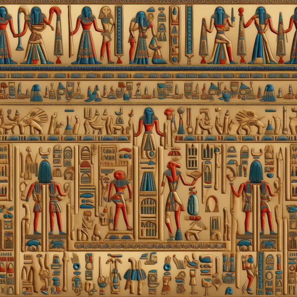 2D Ancient Egypt Pattern 51 Quilting Cotton Fabric – FabricMegaStore.com