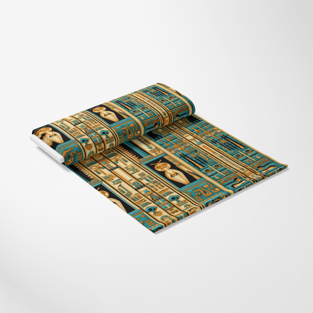 2D Ancient Egypt Pattern 65 Quilting Cotton Fabric