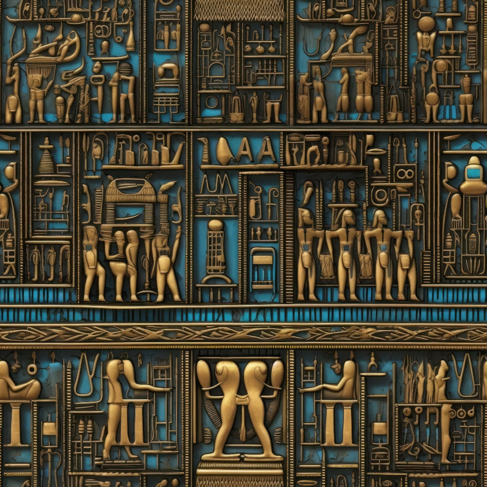 2D Ancient Egypt Pattern 69 Quilting Cotton Fabric – FabricMegaStore.com