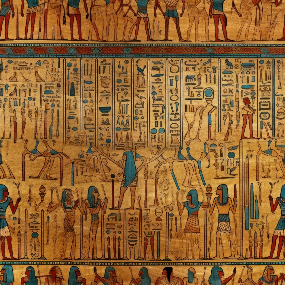 2D Ancient Egypt Pattern 81 Quilting Cotton Fabric – FabricMegaStore.com