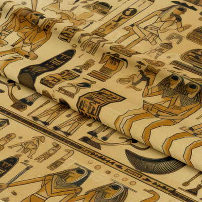 2D Ancient Egypt Pattern 82 Quilting Cotton Fabric