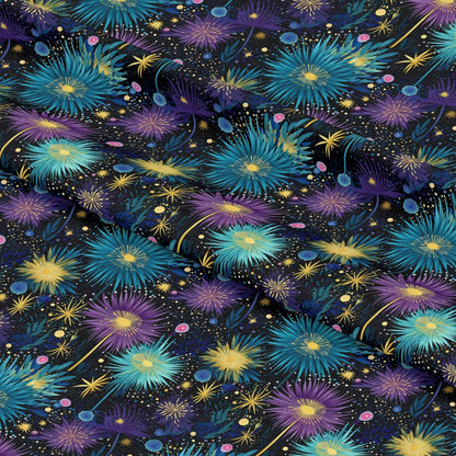 Firework Garden Pattern 2 Quilting Cotton Fabric
