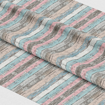 Rustic Distressed Wood Planks Quilting Cotton Fabric