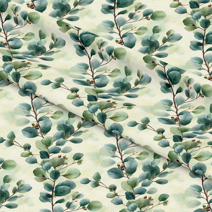 Winter Greenery Pattern 9 Quilting Cotton Fabric
