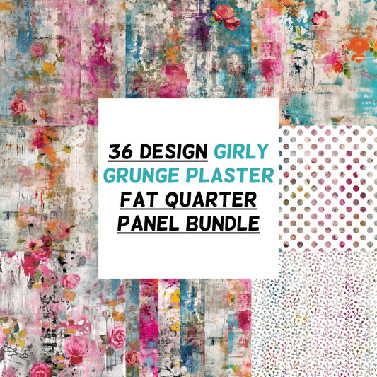 Girly Grunge Plaster Fat Quarter Bundle