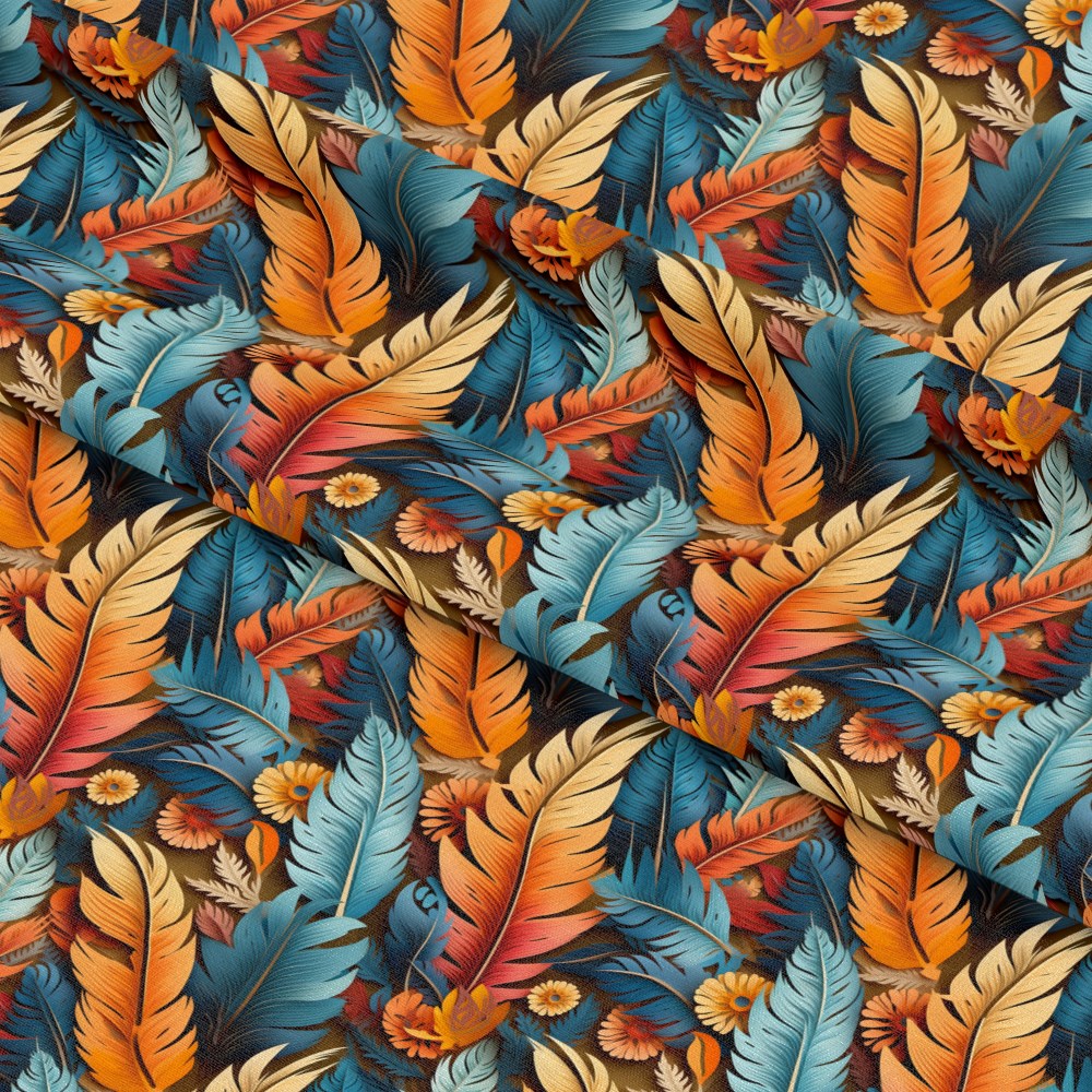 Aztec Feather Pattern 20 Quilting Cotton Fabric