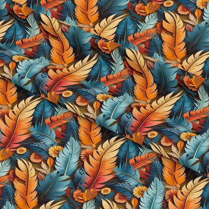 Aztec Feather Pattern 20 Quilting Cotton Fabric