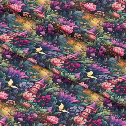 Fairy Garden Pattern 1 Quilting Cotton Fabric