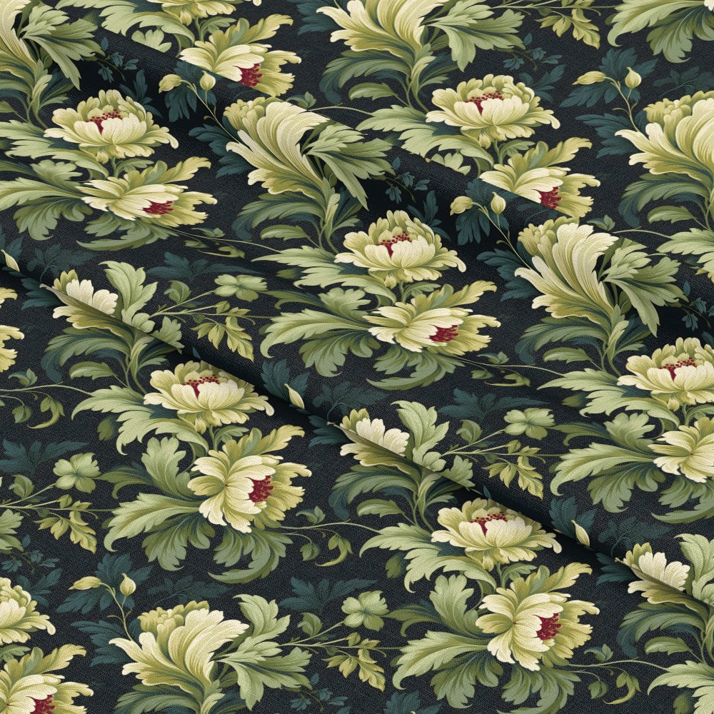 Floral Damask Pattern 8 Quilting Cotton Fabric
