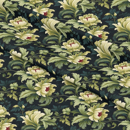 Floral Damask Pattern 8 Quilting Cotton Fabric