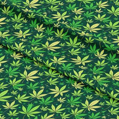 420 Marijuana Allover Pattern 11 Quilting Cotton Fabric