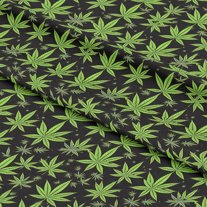 420 Marijuana Allover Pattern 12 Quilting Cotton Fabric