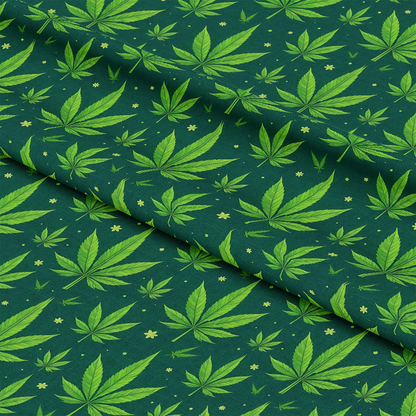 420 Marijuana Allover Pattern 1 Quilting Cotton Fabric