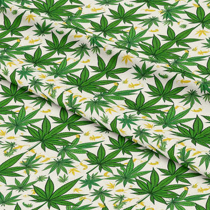 420 Marijuana Allover Pattern 4 Quilting Cotton Fabric