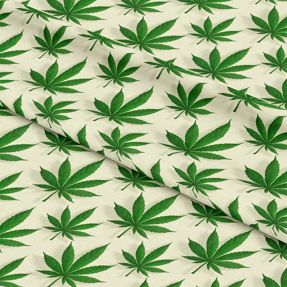 420 Marijuana Allover Pattern 7 Quilting Cotton Fabric