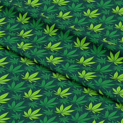 420 Marijuana Allover Pattern 8 Quilting Cotton Fabric