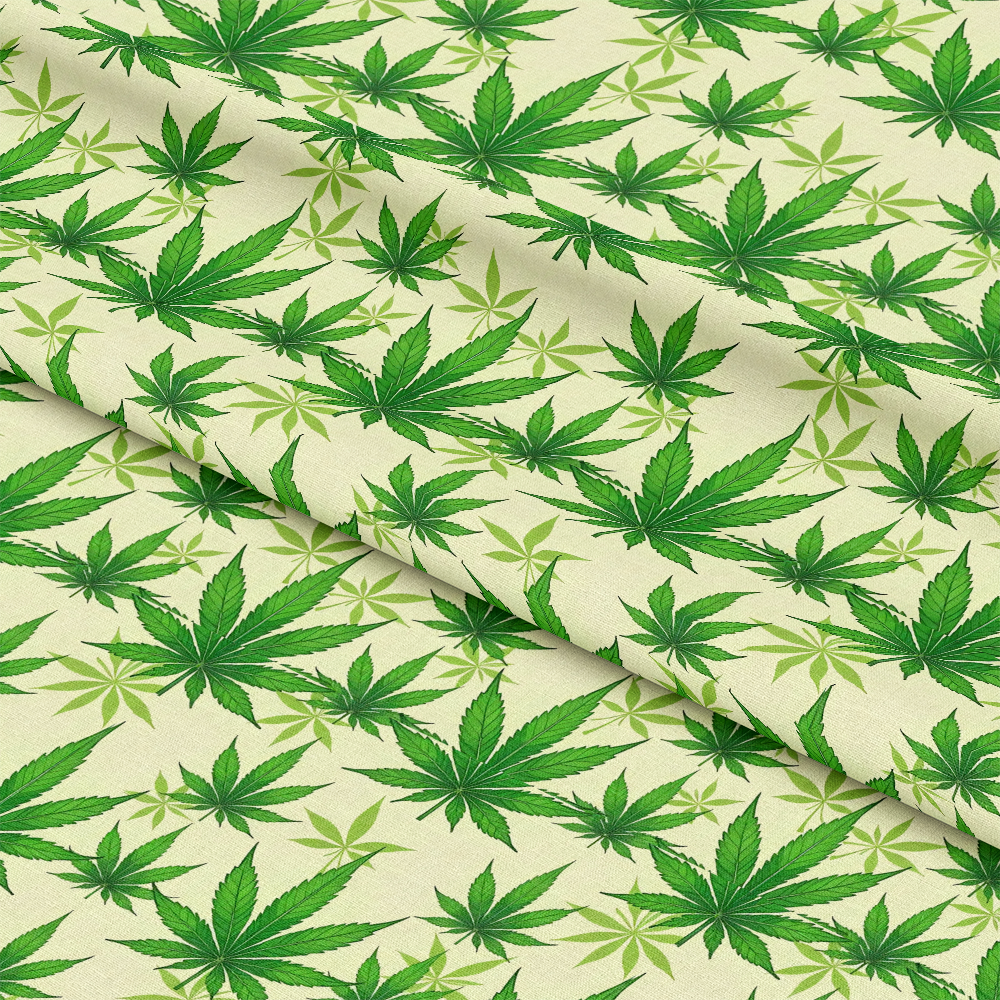 420 Marijuana Allover Pattern 9 Quilting Cotton Fabric