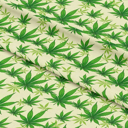 420 Marijuana Allover Pattern 9 Quilting Cotton Fabric