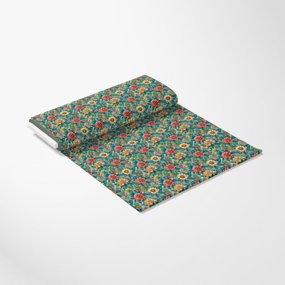 Beautiful Flowers Euphorbia Pattern 18 Quilting Cotton Fabric
