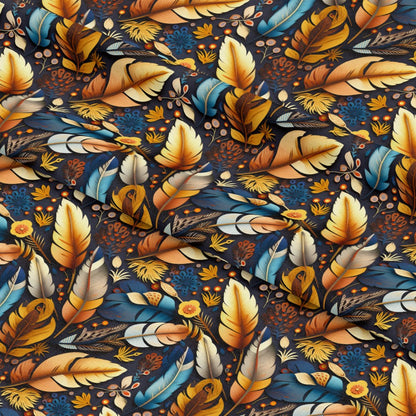 Aztec Feather Pattern 5 Quilting Cotton Fabric