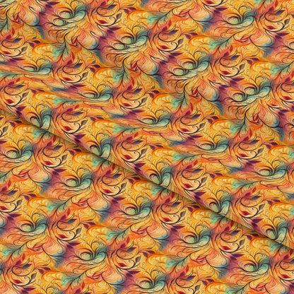 Autumn Swirls Pattern 1 Quilting Cotton Fabric