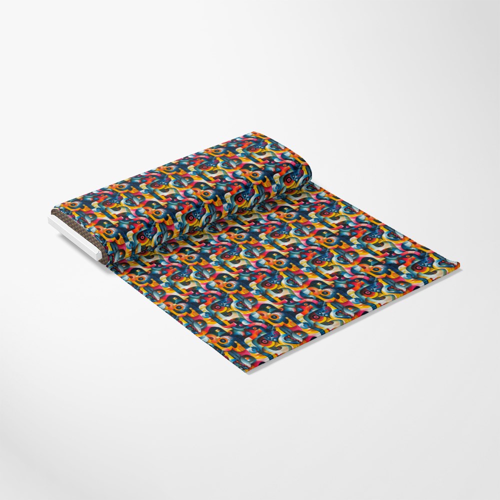 Psychedelic Painting Pattern 3 Quilting Cotton Fabric