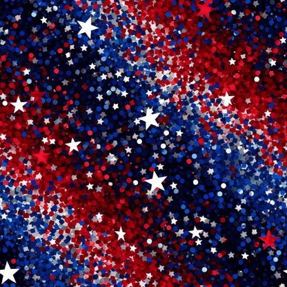 4th-of-July Glitter Pattern 11 Quilting Cotton Fabric