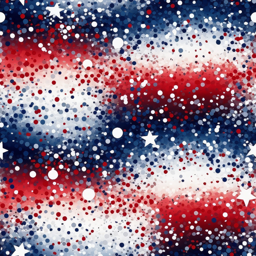 4th-of-July Glitter Pattern 3 Quilting Cotton Fabric