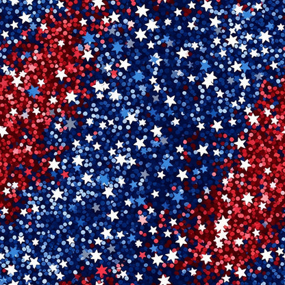 4th-of-July Glitter Pattern 7 Quilting Cotton Fabric