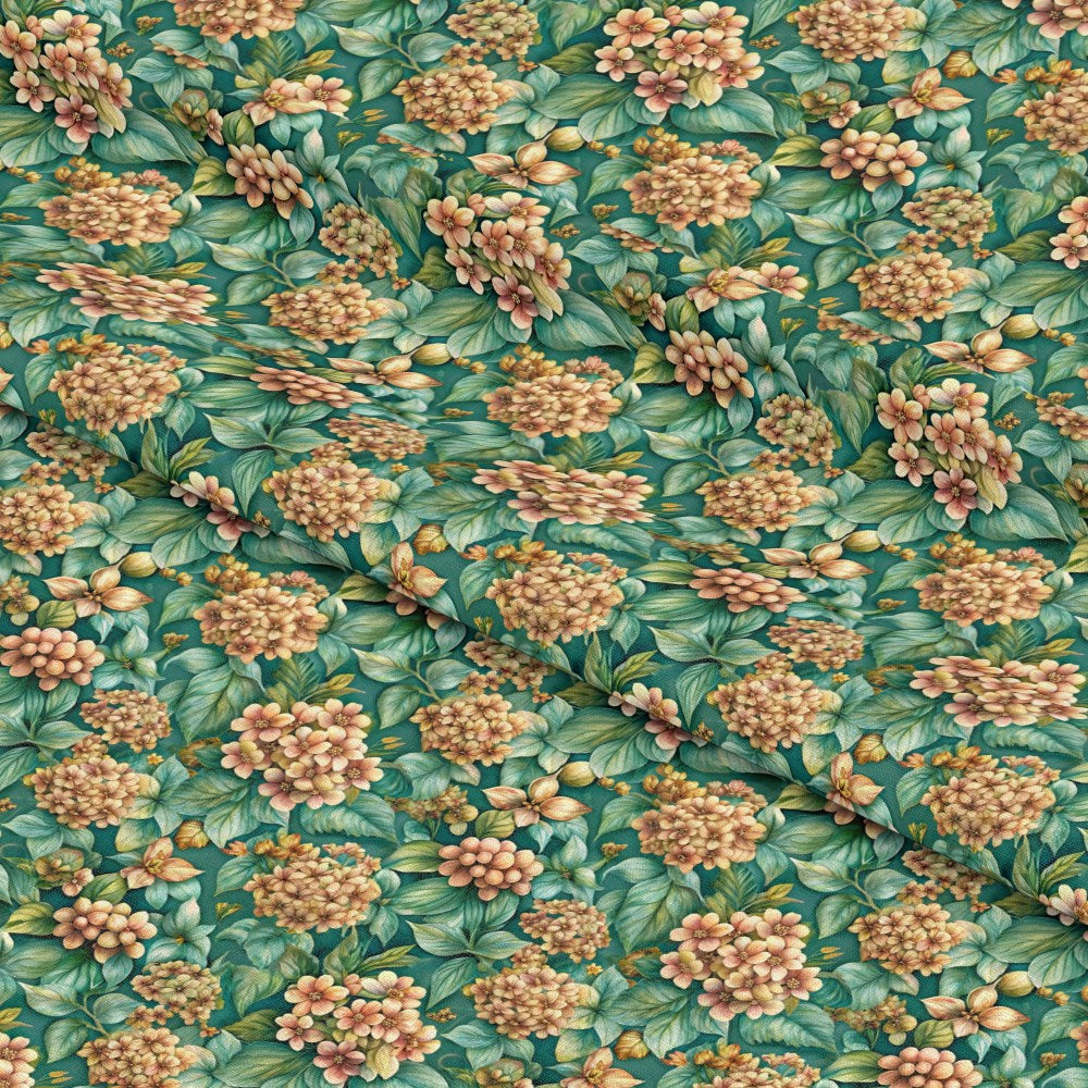 Beautiful Flowers Euphorbia Pattern 3 Quilting Cotton Fabric