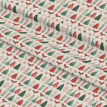 Scandinavian Folk Christmas Pattern 18 Quilting Cotton Fabric