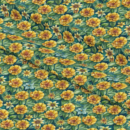 Beautiful Flowers Euphorbia Pattern 17 Quilting Cotton Fabric