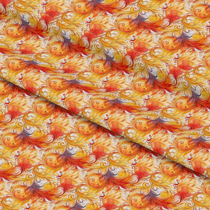 Autumn Swirls Pattern 7 Quilting Cotton Fabric