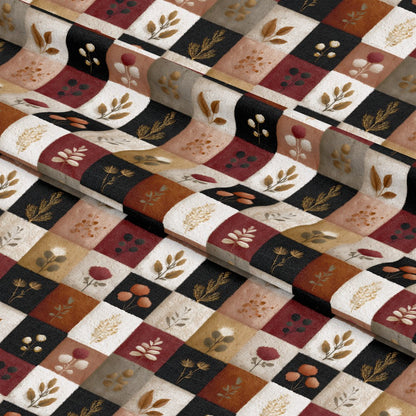 Boho Floral Patchwork Pattern 9 Quilting Cotton Fabric