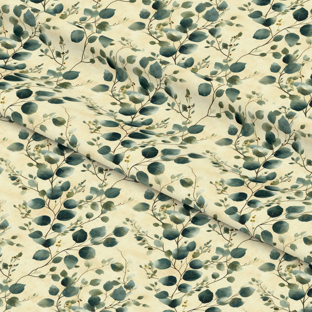 Winter Greenery Pattern 2 Quilting Cotton Fabric