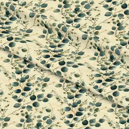 Winter Greenery Pattern 2 Quilting Cotton Fabric