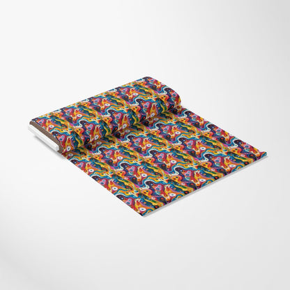 Psychedelic Painting Pattern 7 Quilting Cotton Fabric