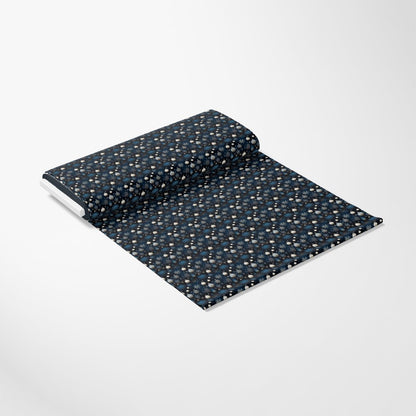 Navy and Cream Christmas Pattern 6 Quilting Cotton Fabric