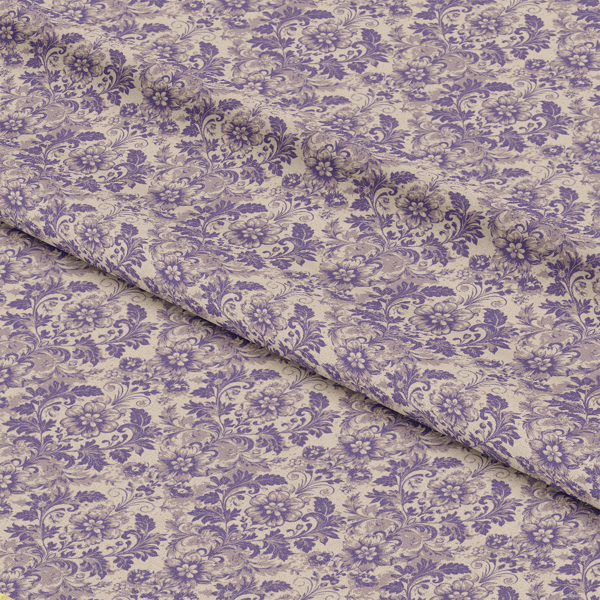 Baroque Florals Pattern 219 Quilting Cotton Fabric