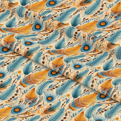 Aztec Feather Pattern 6 Quilting Cotton Fabric